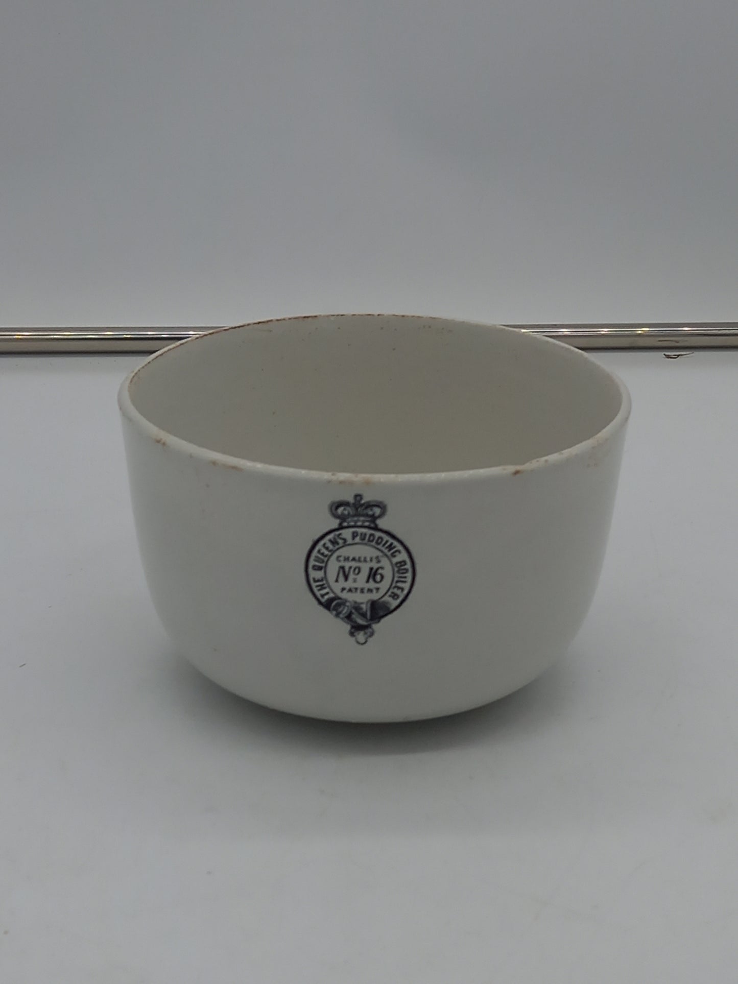 White Ironstone Pudding Bowl (150701) D