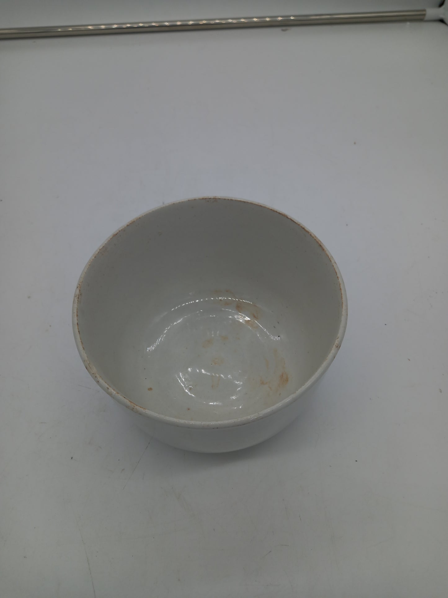 White Ironstone Pudding Bowl (150701) D