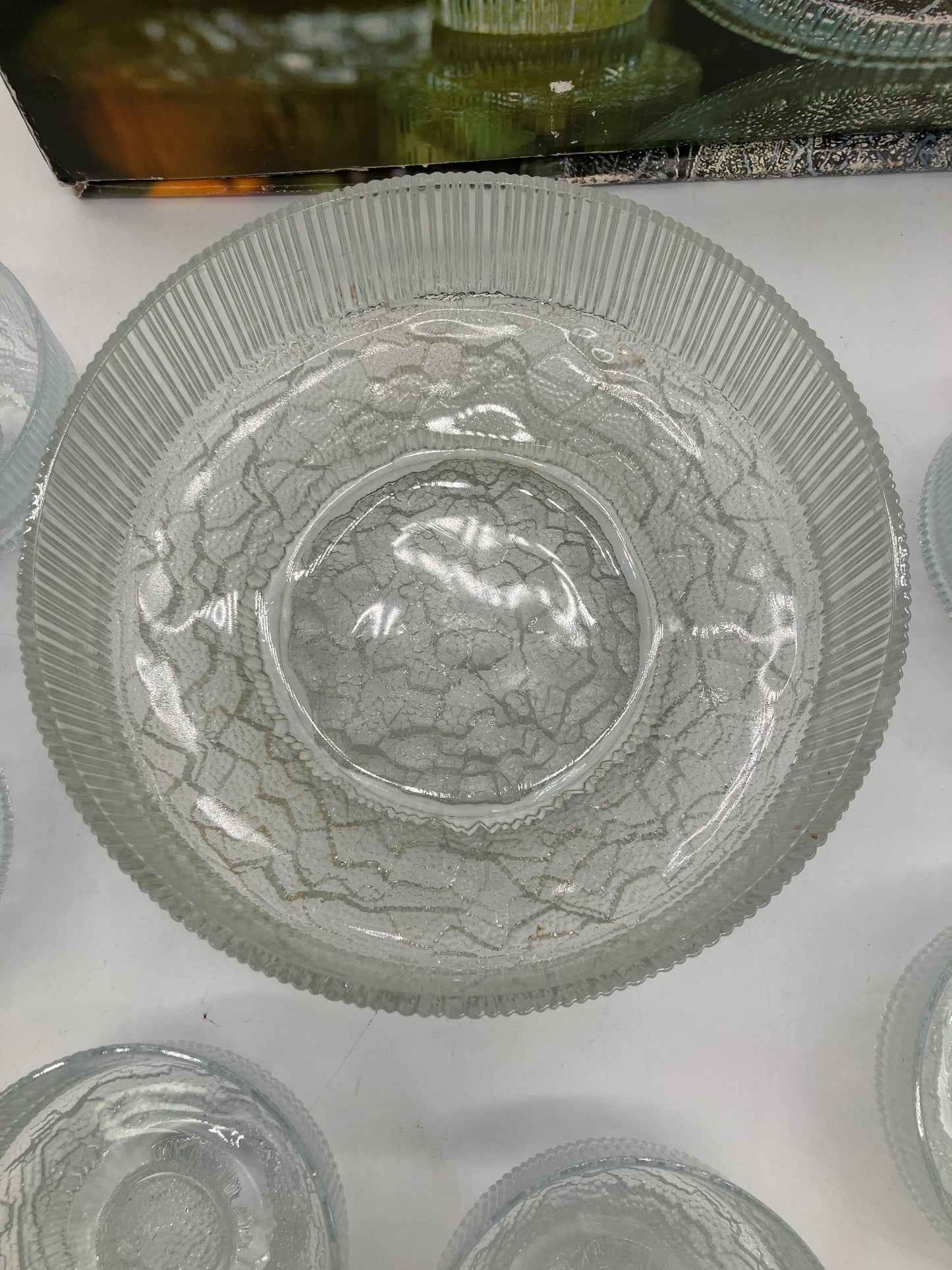 Raven head Glass 7 Piece Bowl Set (221001) O