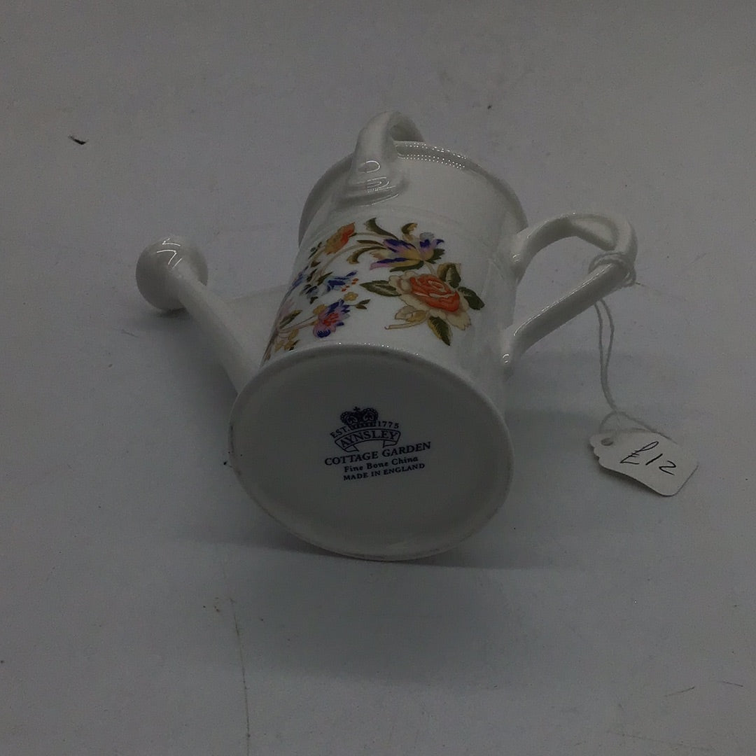 Aynsley Garden Cottage fine bone china watering can (A)