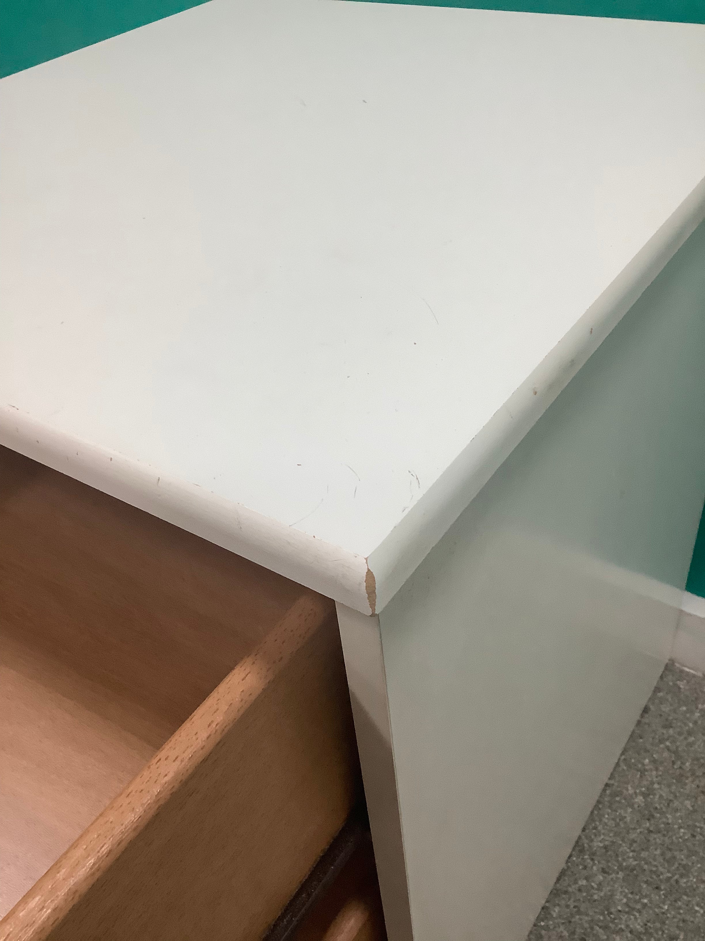 white 2-drawer bedside locker shown is a traditional freestanding nightstand featuring recessed drawer panels and round metal knobs. 210826006