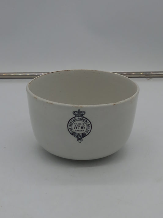 White Ironstone Pudding Bowl (150701) D
