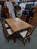 Pine Table And x6 Chairs 29062602