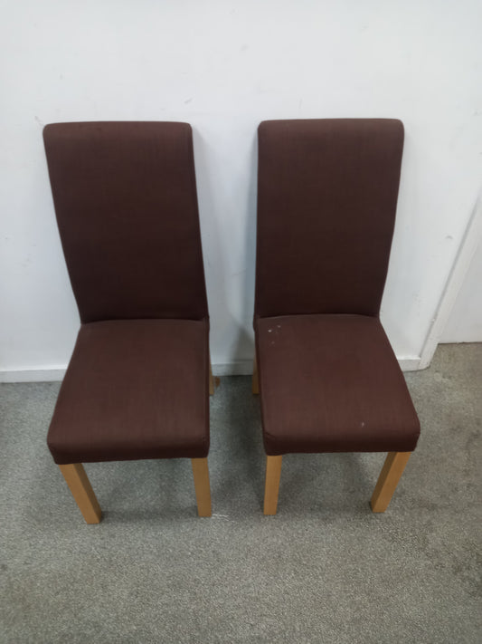 Brown Dinning Chair ×2 (211008) ga3612